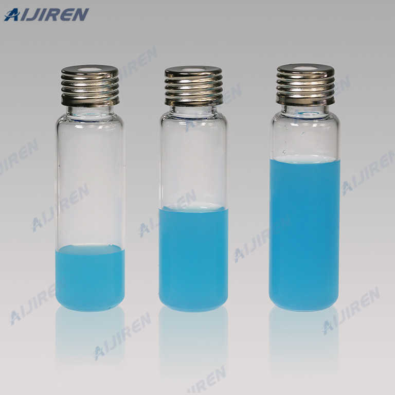 common use 23mm outer diameter silanized crimp top hs vials ptfe septa